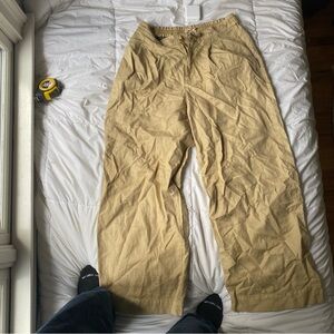 Women’s wide leg khaki pants